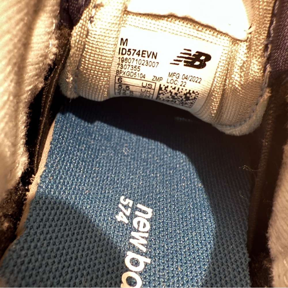 NWOT New Balance Toddler Kid's 574 Core Bungee walking Sneaker Shoe Toddler 6 - Picture 6 of 8